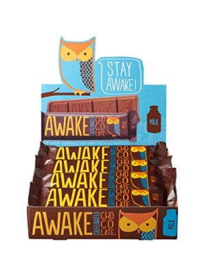 Awake Caffeinated Milk Chocolate Bar 12ct
